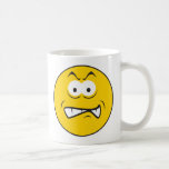 Angry Snarling Smiley Face Coffee Mugs