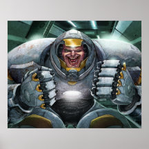 Angry Soldier from Soldier vs. Aliens Poster