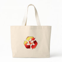 Angry Squirrel  Militia Official Logo Tote Bags