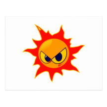 Angry Sun Postcards