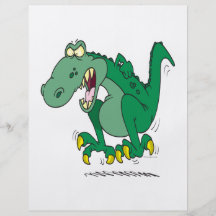 angry t-rex dino tantrum flyers