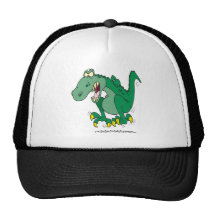 angry t-rex dino tantrum trucker hats