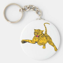 Angry Tiger Keychains