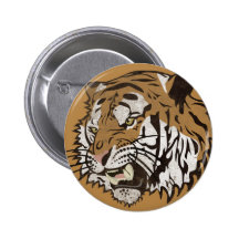 Angry Tiger Pins