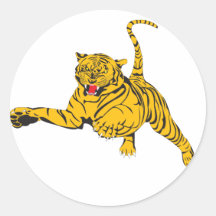 Angry Tiger Sticker