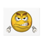 Angry - toon post card