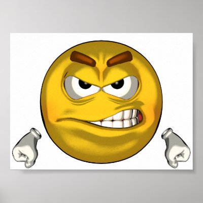 Angry - toon poster by AllSmiley