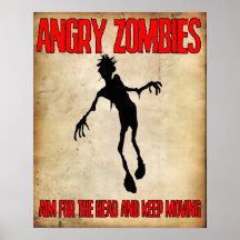 'Angry Zombies" poster Angry Johnny