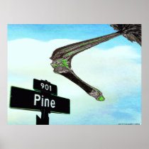 ANGST SKYY! 901 PINE SIGN PRINT
