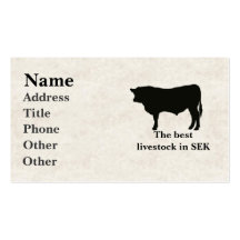Angus Bull Business Cards