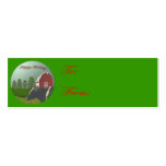 Angus Christmas Tag Card Business Cards
