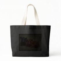 Angus Love - Pair of Cattle Side by Side Canvas Bags