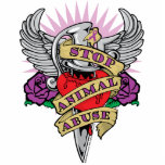 Animal Abuse Dagger Acrylic Cut Outs