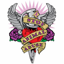 Animal Abuse Dagger Acrylic Cut Outs