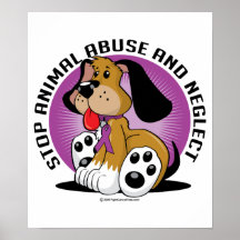 Animal Abuse Dog Print
