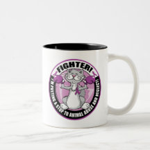 Animal Abuse Fighter Cat Mugs
