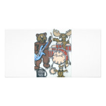 Animal Band Photo Greeting Card