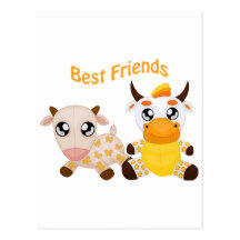 Animal Best Friends Post Card
