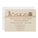 Animal Border Baby Shower Invitation