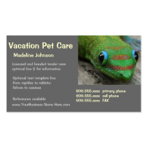 Animal Caretaker Business Card Templates