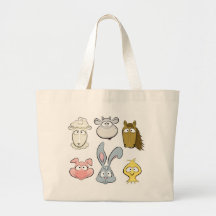 Animal characters. Farm animals design Bag