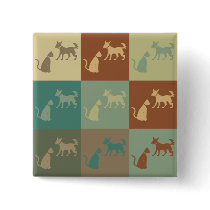 Animal Control Pop Art Button