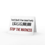 Animal Cruelty Statistics Greeting Card