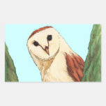 animal de hibou de neige autocollants