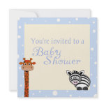 Animal Friends Baby Shower Invitation
