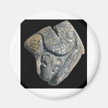 Animal fusion in granite by Hart Refrigerator Magnet