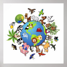 Animal Kingdom: Animals Around the World Print