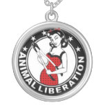 Animal Liberation Pin-Up Girl Personalized Necklace
