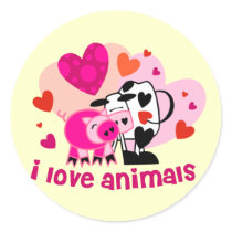Animal Love Sticker