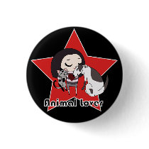 Animal Lover Button