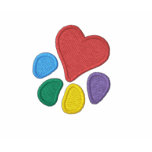 Animal Lover_Heart on Sleeve_Heart-Paw embroidered embroidered shirts