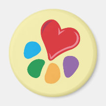 Animal Lover_Heart-Paw Magnet
