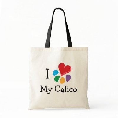 Animal Lover_I Heart My Calico v.2 Tote Bag by Artful_Animalz