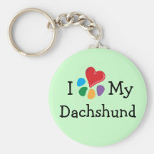 Animal Lover_I Heart My Dachshund Key Chain