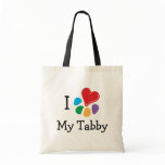 Animal Lover_I Heart My Tabby v.2 Tote Bag