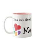 Animal Lover_I Heart template two-tone Coffee Mug