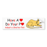 Animal Lover's Message Bumper Sticker