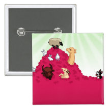 Animal Mountain Pinback Buttons