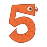 Animal number 5 cut outs