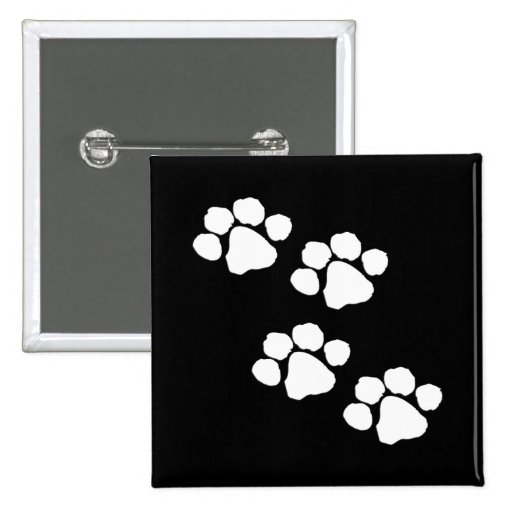 Animal Paw Prints Buttons