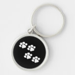 Animal Paw Prints Keychain