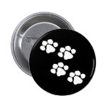 Animal Paw Prints Pinback Button