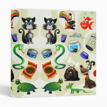 animal pet lover notebook vinyl binder