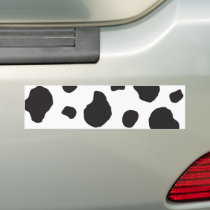 Animal Print Fur Skin Farm Cow Black White