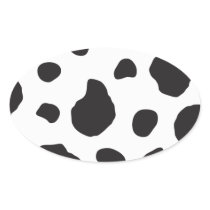 Animal Print Fur Skin Farm Cow Black White