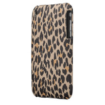 Animal Print Fur Skin Wild Leopard Brown Black iPhone 3 Covers